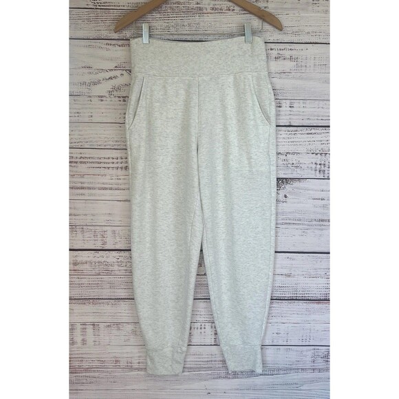 ATHLETA Fog Gray Heather Coaster Luxe High Rise Jogger Soft Nirvana Fleece Small - Picture 2 of 13